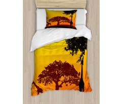 Giraffe Savannah Desert Duvet Cover Set