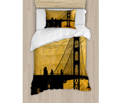 Golden Gate Bridge Art Duvet Cover Set