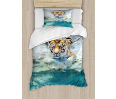 Bengal Tiger in Wild Duvet Cover Set