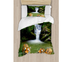 Siberian Tigers Duvet Cover Set