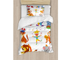 Circus Wild Animals Duvet Cover Set