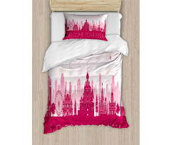 Touristic City Hallmarks Duvet Cover Set