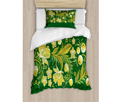 Vintage Slavic Khokhloma Duvet Cover Set