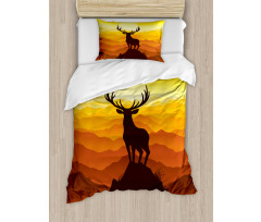 Wildlife Sunset Hill Duvet Cover Set