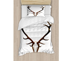 Deer Stag Bones Mounted Duvet Cover Set