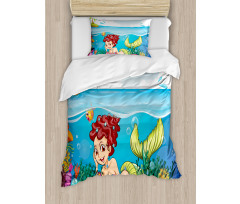 Palm Trees in Island Duvet Cover Set