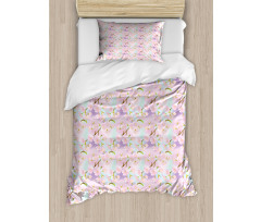 Dreamy Cherry Sakura Flowers Duvet Cover Set