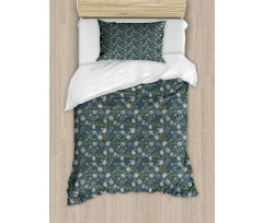 Forest Elements and Blots Duvet Cover Set