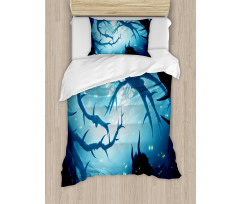 Night Forest Halloween Duvet Cover Set