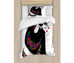 Surreal Costume with Mask Duvet Cover Set