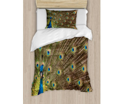 Peacock Making the Wheel Duvet Cover Set