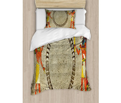 Ethnic Old Stone Duvet Cover Set