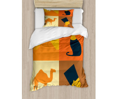 Camel Pyramids Duvet Cover Set