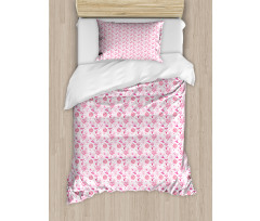 Hearts Dandelions Duvet Cover Set