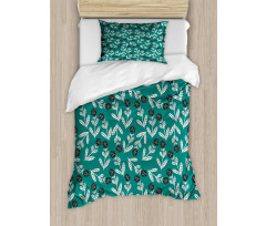 Abstract Surreal Flowers Duvet Cover Set
