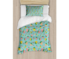 Fruits Spotted Backdrop Duvet Cover Set