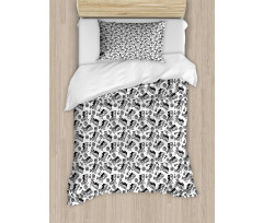 Doodles of Surreal Animal Duvet Cover Set