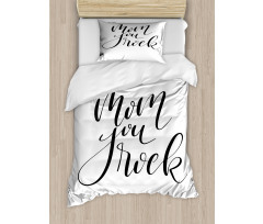 Mother Love Phrase Art Duvet Cover Set