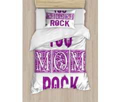 Mother's Day Typography Duvet Cover Set