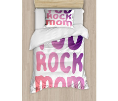 Gradient Mother's Day Art Duvet Cover Set