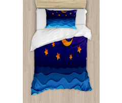 Paper Cut Style Sky Duvet Cover Set