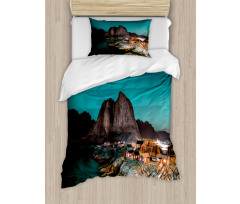 Aurora Borealis Norway Duvet Cover Set