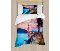 Golden Gate Bridge Tree Duvet Cover Set