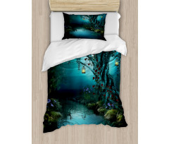 Mystical Forest Lake Duvet Cover Set