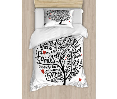 Calligraphic Doodling Duvet Cover Set