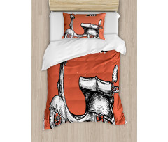 Scooter Bicycle Sign Duvet Cover Set