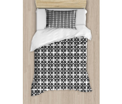 Monochrome Vintage Motif Duvet Cover Set