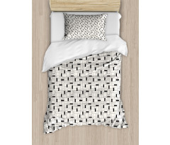 Modern Rectangular Grid Duvet Cover Set