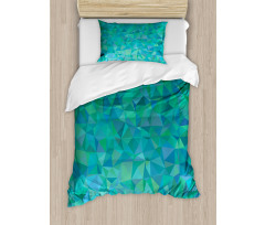 Triangle Mosaic Design Duvet Cover Set