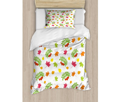 Colorful Simplistic Fall Duvet Cover Set