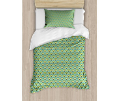 Folk Style Waves Motif Duvet Cover Set