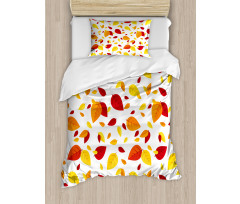 Seasonal Fall Leaves Duvet Cover Set