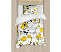 Childish Funny Animals Duvet Cover Set