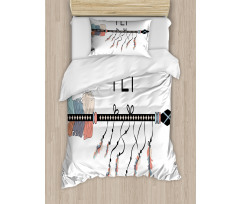 Native Arrow and Feather Fly Duvet Cover Set