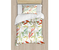 Abstract Modern Leaves Duvet Cover Set