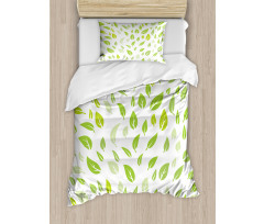 Summer Spring Garden Leaf Duvet Cover Set