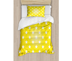 Vibrant Stars Fun Retro Duvet Cover Set