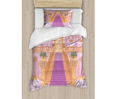 Palace Cartoon Interior Art Duvet Cover Set