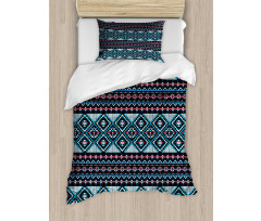 Geometric Triangles Ornate Duvet Cover Set