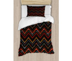 Ethnical Zigzag Chevron Art Duvet Cover Set