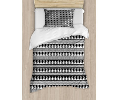 Monochromatic Triangles Art Duvet Cover Set