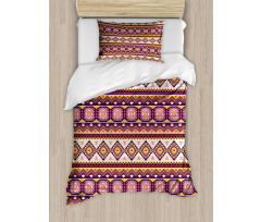 Triangles Vibrant Tone Art Duvet Cover Set