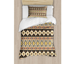 Mexican Lines and Triangles Duvet Cover Set