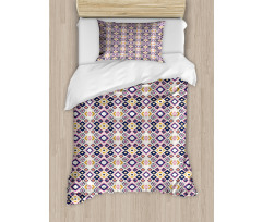 Ikat Inspired Ornate Design Duvet Cover Set