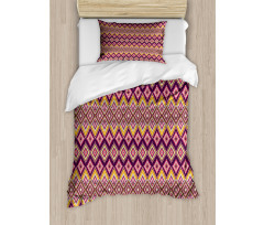 Native Pattern Rhombus Like Duvet Cover Set