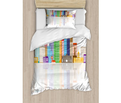 Panoramic Famous Landmark Duvet Cover Set